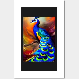 STYLISH AND EYECATCHING PEACOCK Posters and Art